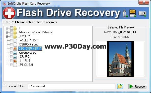 بازیابی سریع اطلاعات فلش مموری با SoftOrbits Flash Drive Recovery 1.3