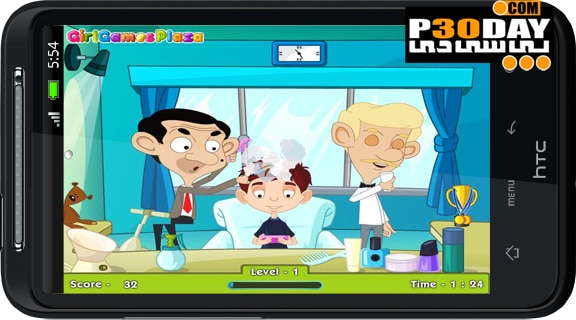 بازی جدید و جالب آندروید Mr Bean Trouble In The Hair Salon v1.0