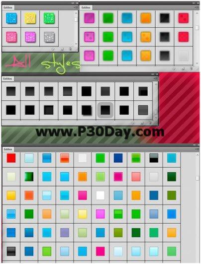 دانلود استایل های زیبا فتوشاپ Big Collections ASL Styles