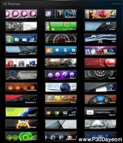 مجموعه 25 تم جدید و فوق العاده زیبا برای گوشی های Blackberry