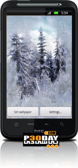 دانلود پس زمینه زنده زمستانی Frozen Window Live Wallpaper v2.01 آندروید