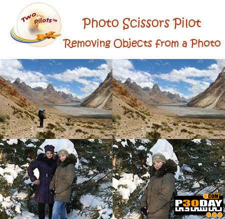 برنامه حذف کردن اشیا اضافه در تصاویر Photo Scissors Pilot 1.2 Portable
