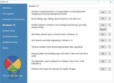 دانلود FixWin for Windows 11.2 - مدیریت و رفع خطاهای ویندوز