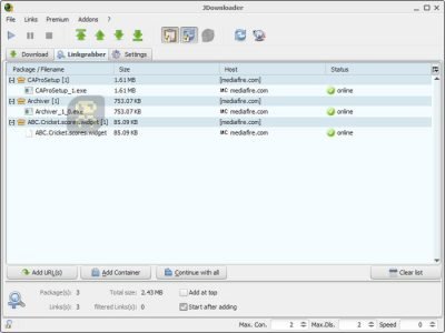 دانلود رایگان از آپلودسنترهای پولی با JDownloader 2.0.1 Rev.48254