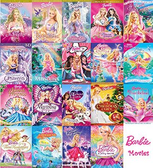 دانلود سری کامل انیمیشن باربی Barbie Cartoon Collection