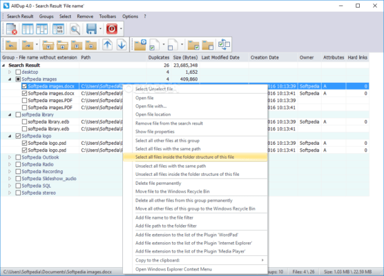 دانلود AllDup v4.5.70 - برنامه جستجو و حذف فایلهای تکراری