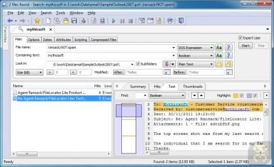 Mythicsoft FileLocator Pro 2022 Build 3566 - جستجوی پیشرفته فایل ویندوز