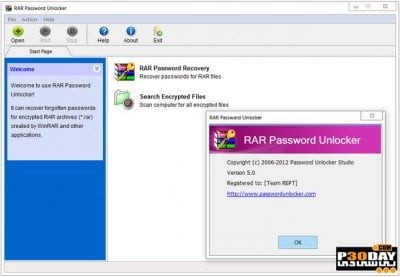 بازیابی رمز عبور فایل فشرده RAR Password Unlocker 5.0.0.0