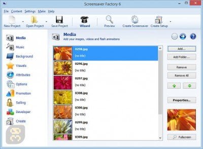 دانلود Blumentals Screensaver Factory Enterprise 7.11.0.79 - ساخت اسکرین سیور