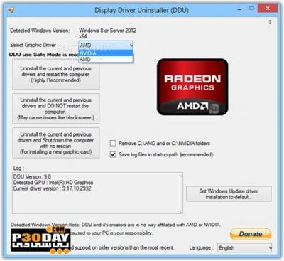 دانلود Display Driver Uninstaller v18.1.5.6 - حذف کامل درایور کارت گرافیک