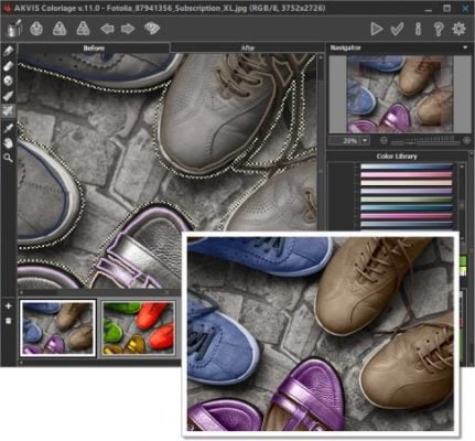 دانلود AKVIS Coloriage 11.5.1290.17434 - تبدیل عکس سیاه و سفید به رنگی