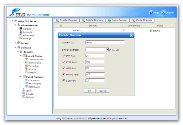 دانلود WingFTP Server Corporate Edition v8.1.2 - مدیریت ساده FTP