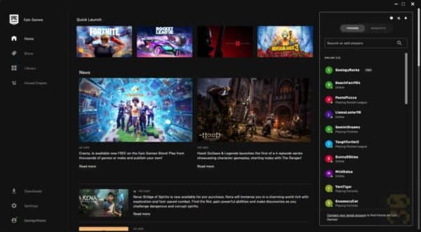 دانلود لانچر اپیک گیمز Epic Games Launcher v18.10.0