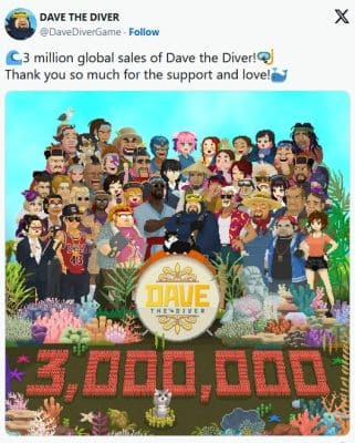 فروش Dave The Diver از 3 میلیون نسخه فراتر رفت